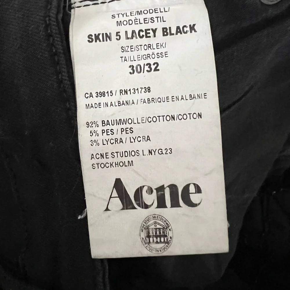 Acne studios skin‎ 5 lacey black jeans